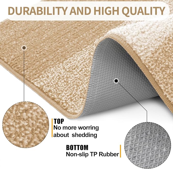 Kitinjoy Indoor Outdoor Door Mat, 40x32 Non-Slip Absorbent Dirt Trapper - Image 3