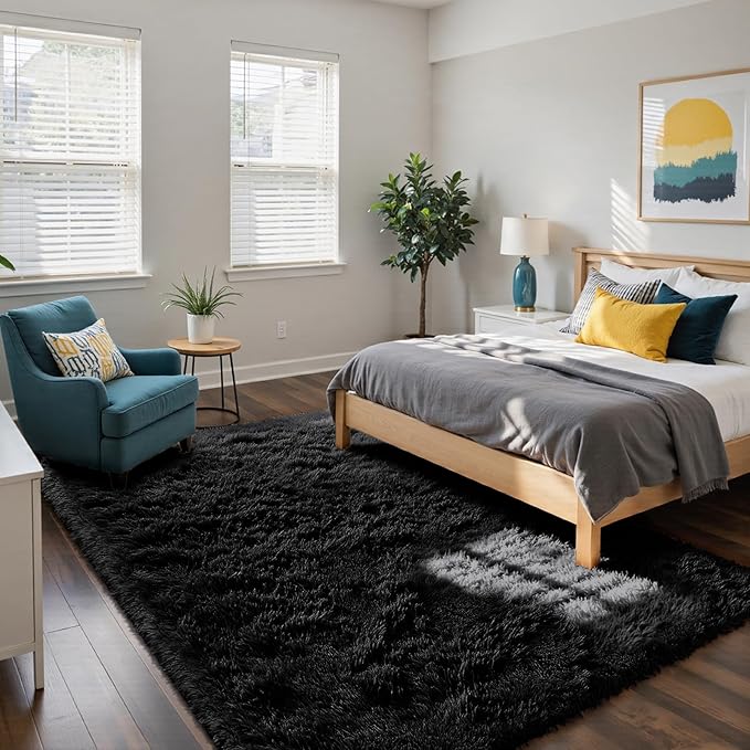yongyangjuxin Fluffy Rug Shaggy Area Rug, Large Shag Area Rugs - Image 2