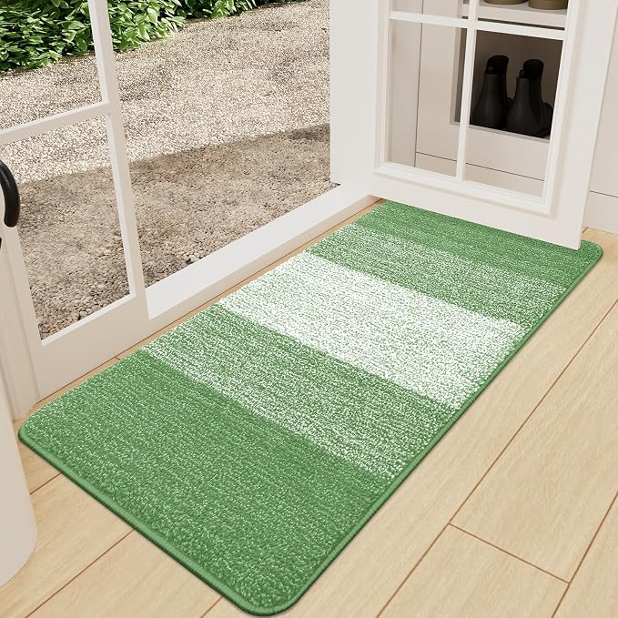 Kitinjoy Indoor Outdoor Door Mat, 47x24 Non-Slip Absorbent Dirt Trapper by Kitinjoy