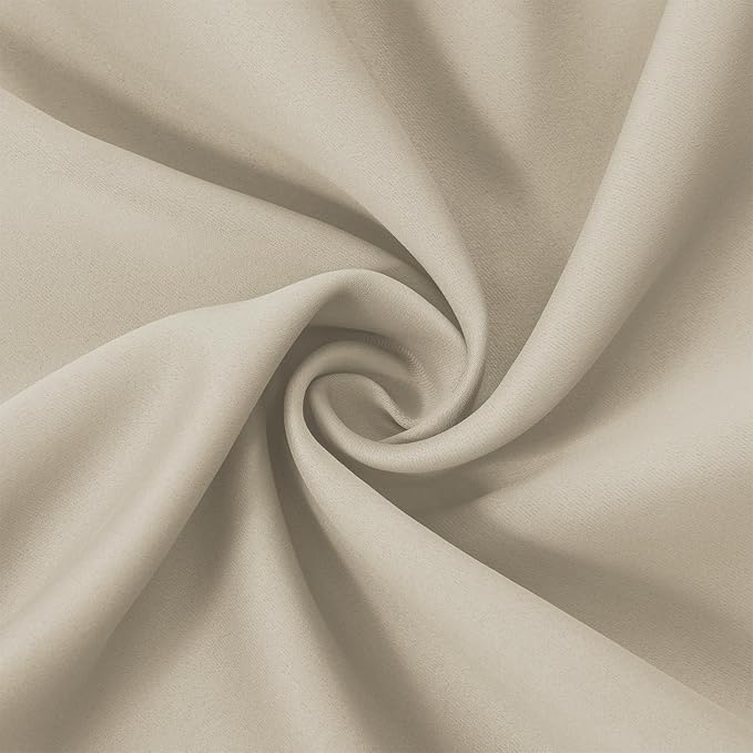 LEMOMO Light Beige Thermal Blackout Curtains/38 x 63 Inch/Set of 2 Panels Room - Image 5