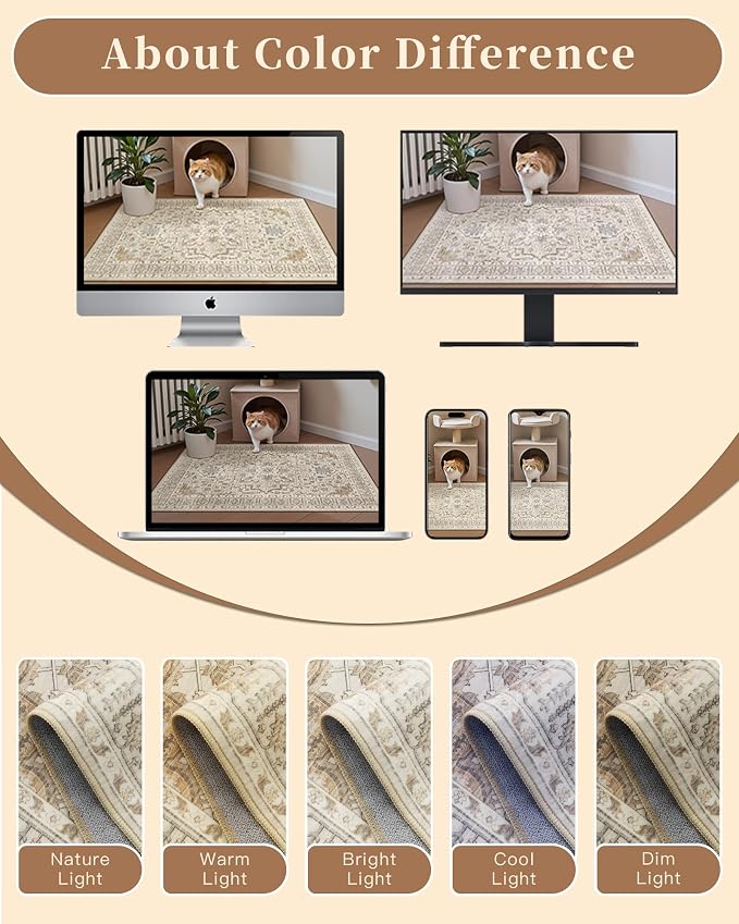 Madane Washable Entry Rug 3x4, Area Rugs - Image 9