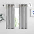 NICETOWN Charcoal Grey Linen Curtains by NICETOWN
