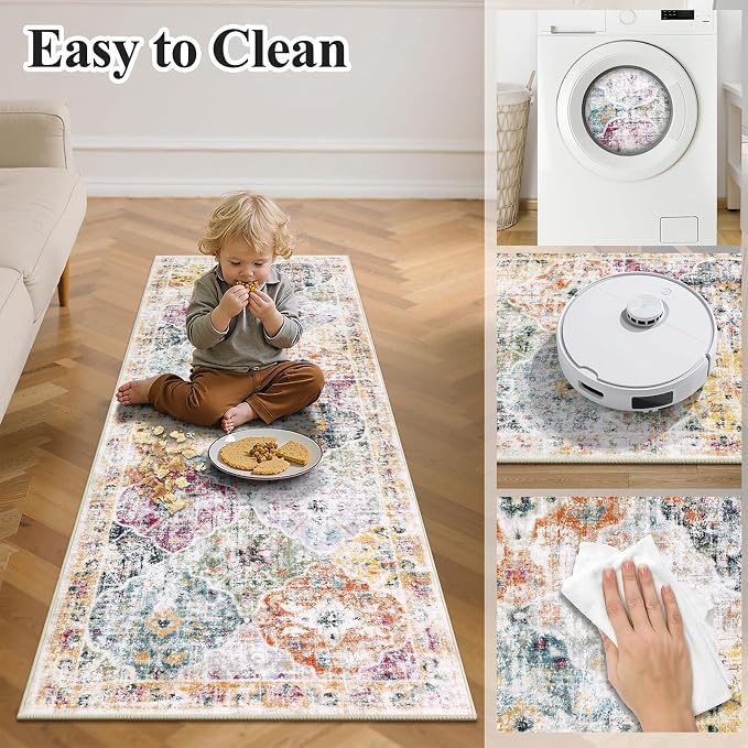 Ileading Washable Hallway Runner Rugs, 2x6 Non Slip Runners Area Rug - Image 4