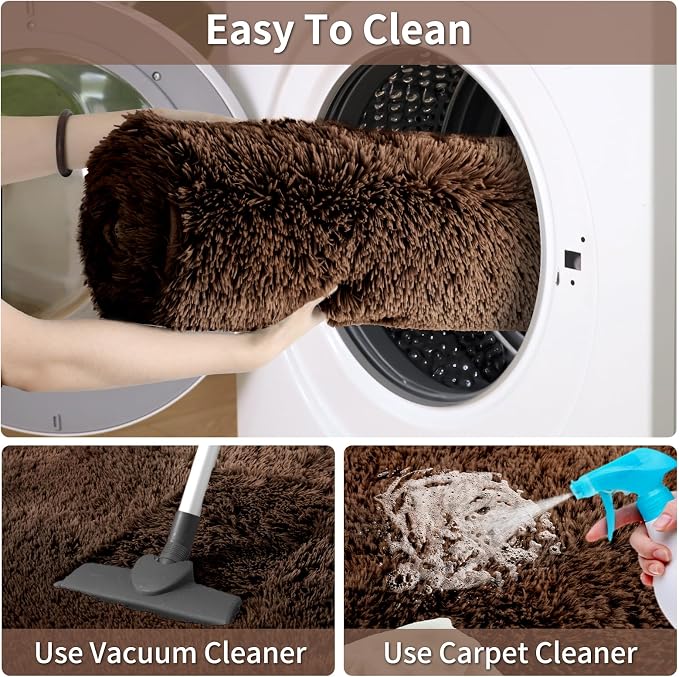 Merelax Soft Modern Indoor Large Shaggy Rug - Image 6