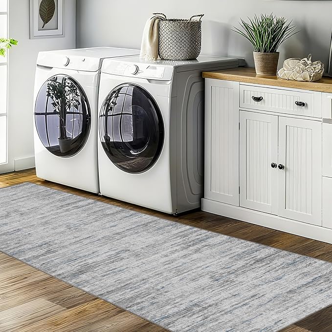 2x10 Runner Rug Non-Slip，Modern Abstract 10ft Washable Runner Rugs - Image 7