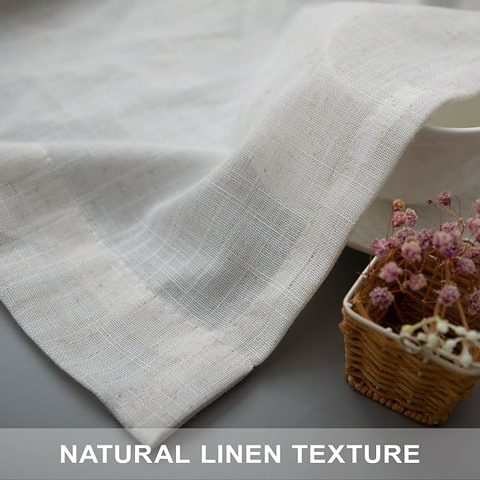 Pitalk Natural Linen Curtains 36 Inch Wide - Image 7