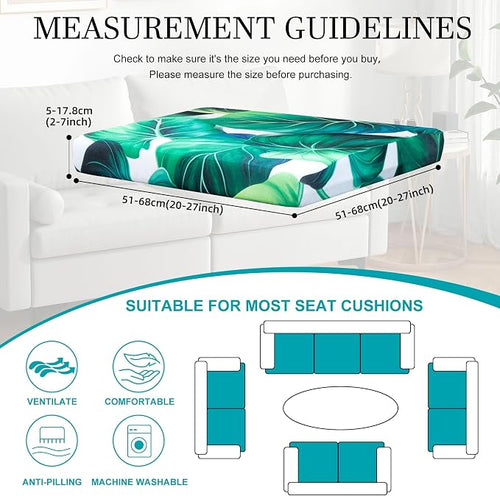 12 Pcs Stretch Patio Cushion Covers, Outdoor Couch Covers Replacement, Outdoor - Image 2