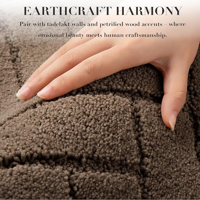 hicorfe Indoor Doormat, Front Back Door Mat Rubber Backing Non Slip Door Mats - Image 3