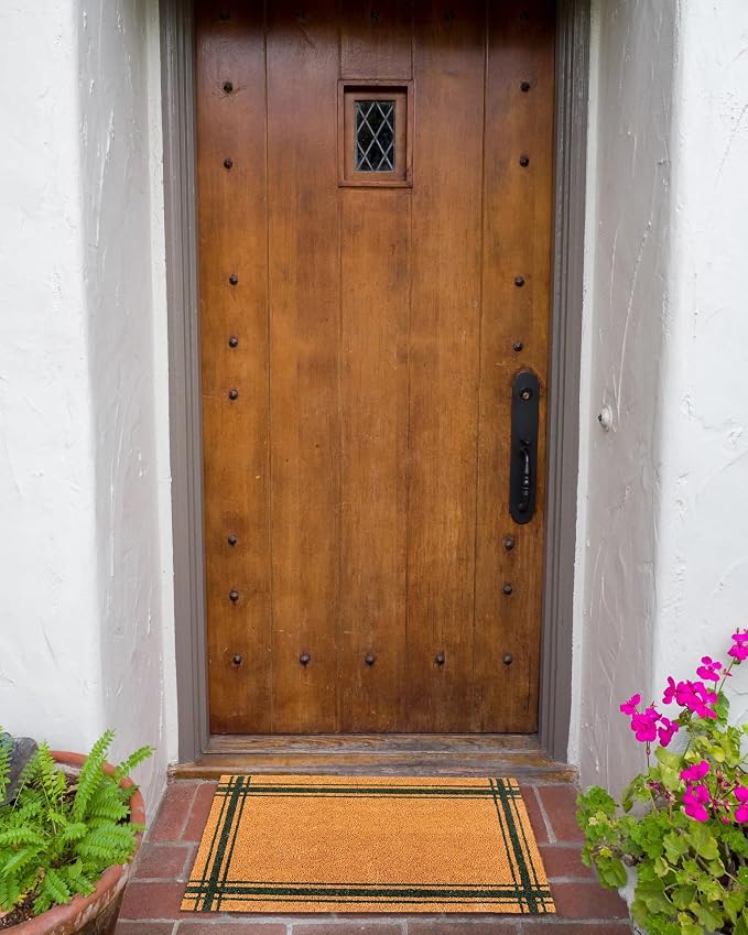 KAF Home Coir Doormat with Heavy-Duty, Weather Resistant, Non-Slip PVC Backing - Image 2