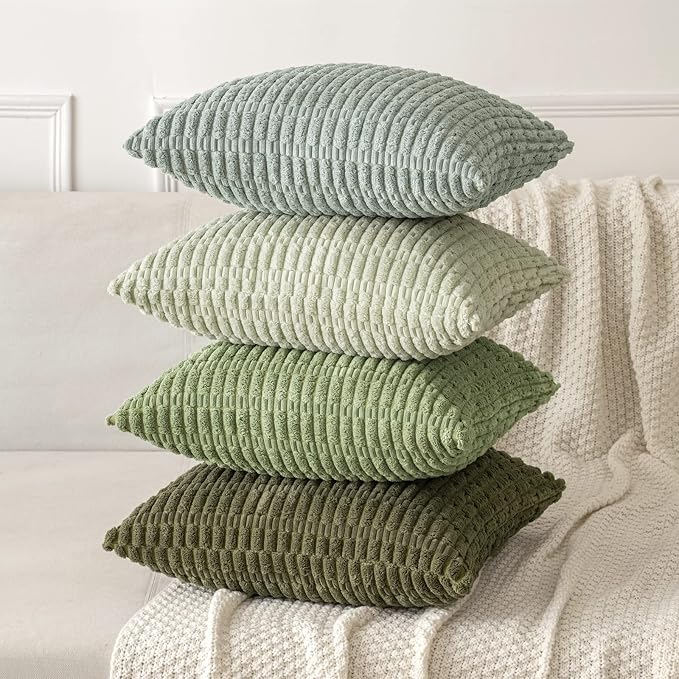 MIULEE Pack of 2 Spring Corduroy Decorative Lumbar Throw Pillow Covers 20x12 - Image 7