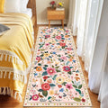 RELEANY Floral 2x6 Area Rug Machine Washable Soft Print Boho Carpet Non Slip by RELEANY