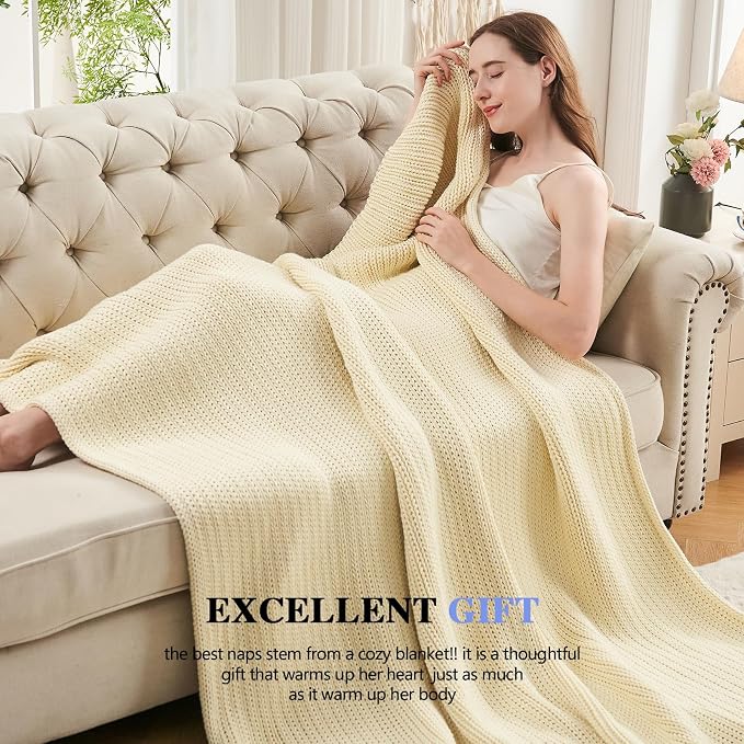 L'AGRATY Knitted Weighted Blanket - Image 6