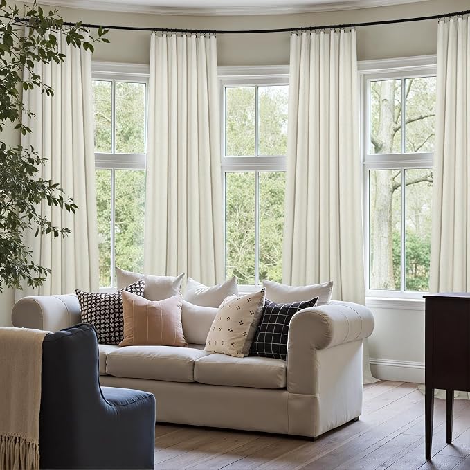 Pitalk Natural Linen Blackout Curtains - Image 7
