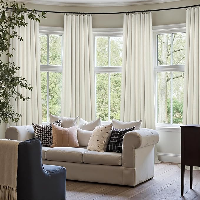 Total Blackout Linen Curtains 80 Inches Long - Image 7