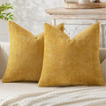 MIULEE Pack of 2 Couch Throw Pillow Covers 20x20 Inch Neutral Gold Modern Boho by MIULEE