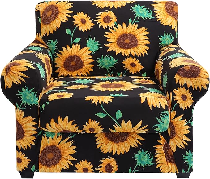 hyha Couch Covers, Chair/Sofa Covers, Floral Pattern, 2 Pieces, Armchair by hyha