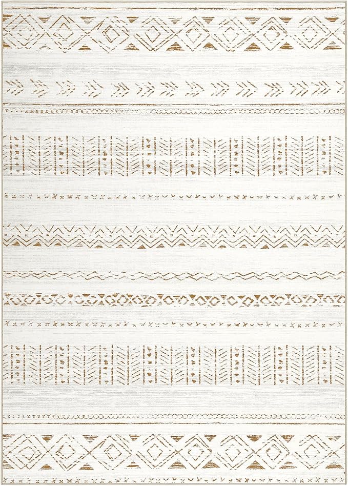 cotiled 7x9 Area Rug Living Room: Washable Boho Rugs - Image 9