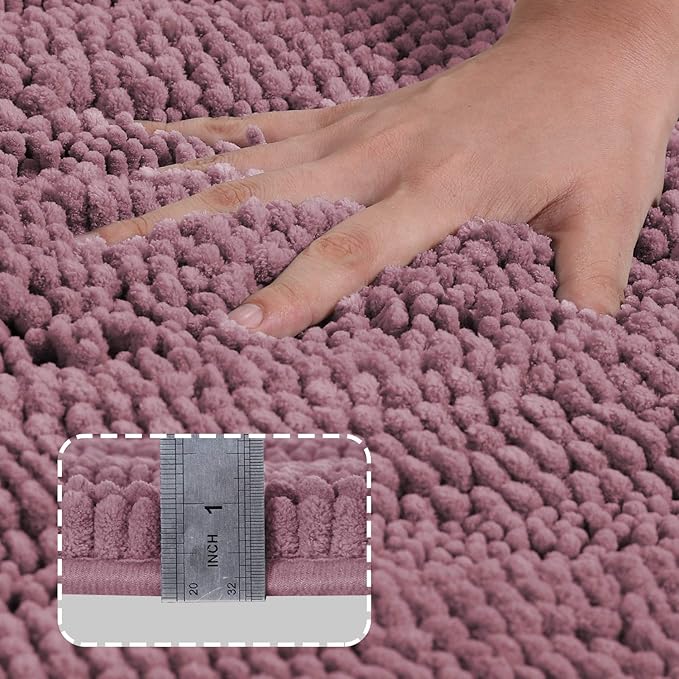 Turquoize Kitchen Rug Runner Slip-Resistant Microfiber Shaggy Bath Mat Bathroom - Image 3