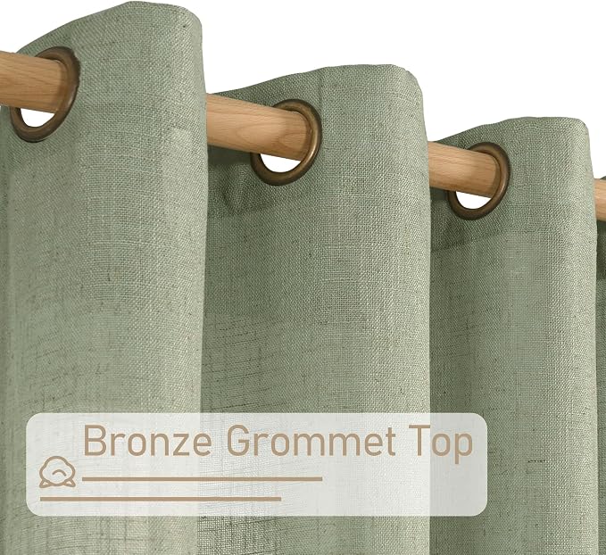 LAMIT Linen Blended Curtains 72 inch - Image 2