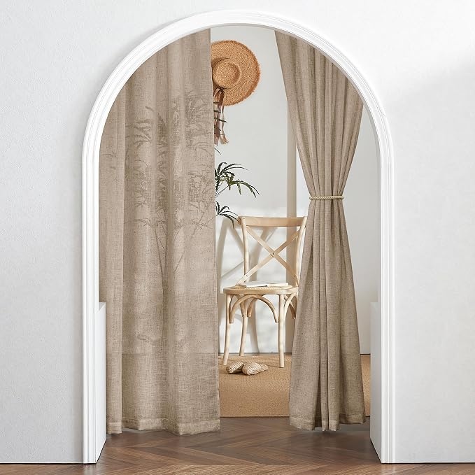 RYB HOME Long Linen Curtains 96 inches Long - Image 8