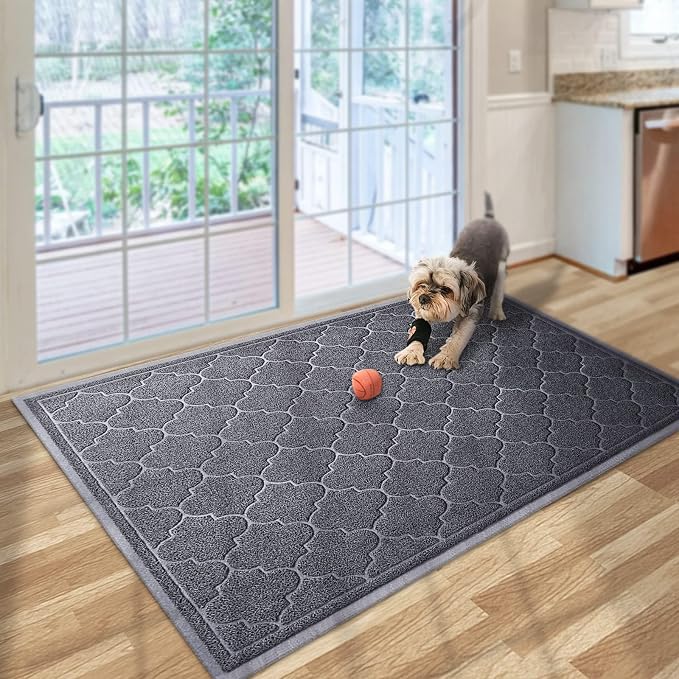 LuxStep Door Mat Large 36X47 Inch Indoor Outdoor Doormat, Non-Slip Low-Profile - Image 2