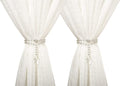 SUQ I OME 1 Pair of Luxury Crystal Beaded Magnetic Curtain Tieback and Holdback by SUQIOME