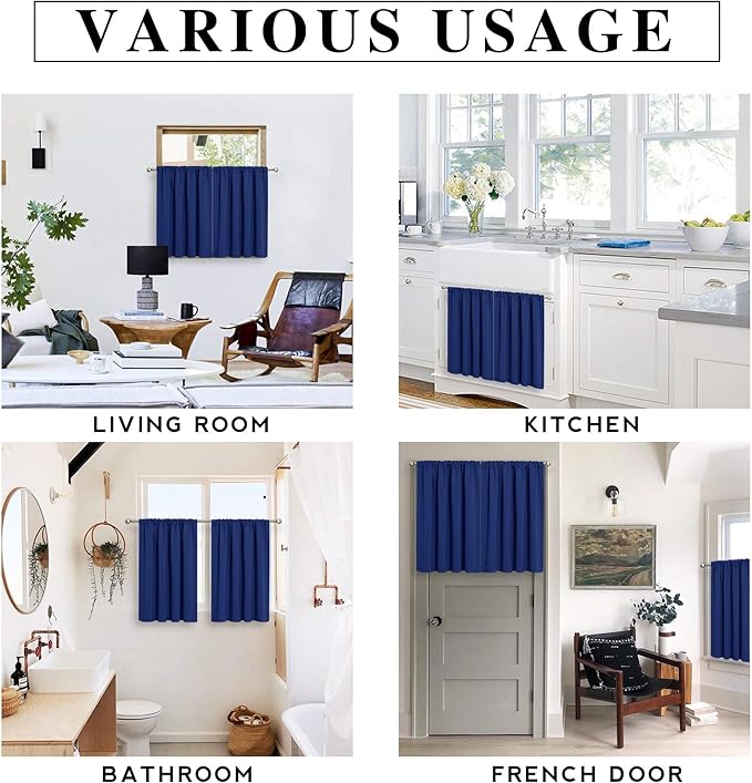 RYB HOME Short Blackout Curtains - Image 7