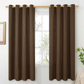 BGment Brown Linen Curtains for Living Room 72 Inch Length, Non See Through by BGment
