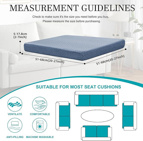 12Pcs Stretch Patio Cushion Covers, Outdoor Couch Covers Replacement, Outdoor - Image 2