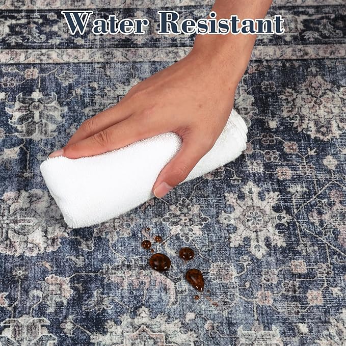 GarveeHome Washable Area Rugs 5x7 Vintage Printed Accent - Image 6