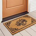 LuxUrux Welcome Mat Outdoor Coco Coir Doormat, by LuxUrux