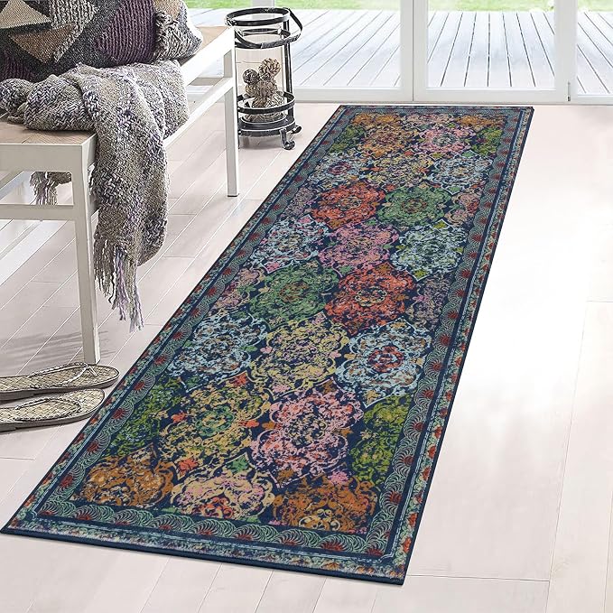Vaukki Hallway Runner Rug, Vintage Shaggy Soft Laundry Rug Runner, Non Slip - Image 7