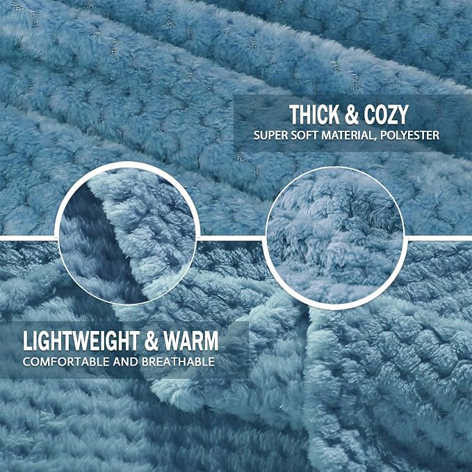 Exclusivo Mezcla Fleece Bed Blanket Twin Size, Super Soft and Warm Blankets - Image 7