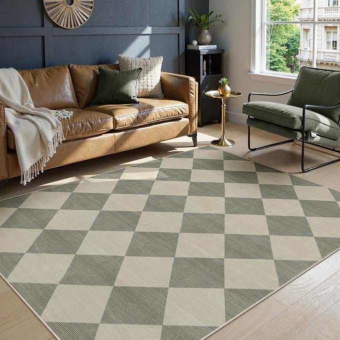 Beeiva Checkered Print 5x7 Rugs - Image 8