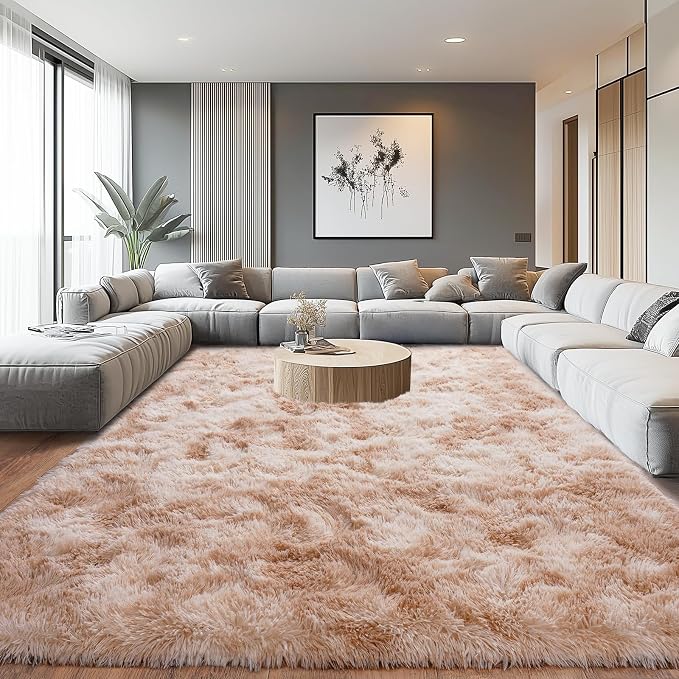 Upgrade Non-Slip Plush Rugs for Living Room, Soft Shaggy Carpets for Living Room - Image 2