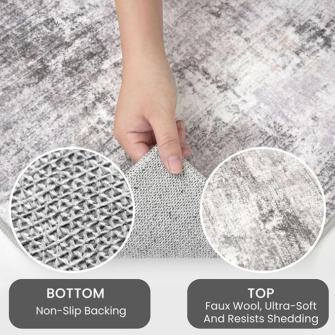 IOHOUZE Abstract Runner Rug 2x12 Ft Washable Runners - Image 6