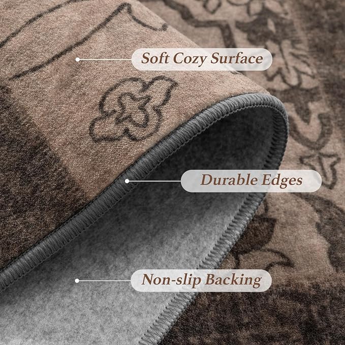 LIANLAM 8x10 Washable Area Rugs - Image 9