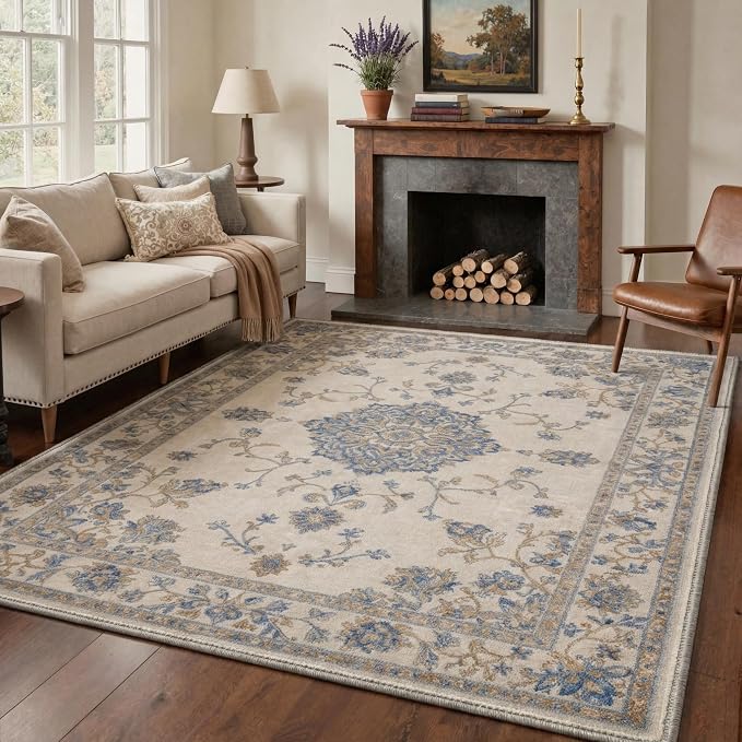 GENIMO Runner Rug 2x5 Non Slip Machine Washable Vintage Hallway Runner Rug - Image 4