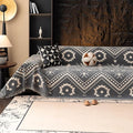 VClife Aztec Geometric Chenille Couch Cover Washable Sofa Cover by VCLIFE