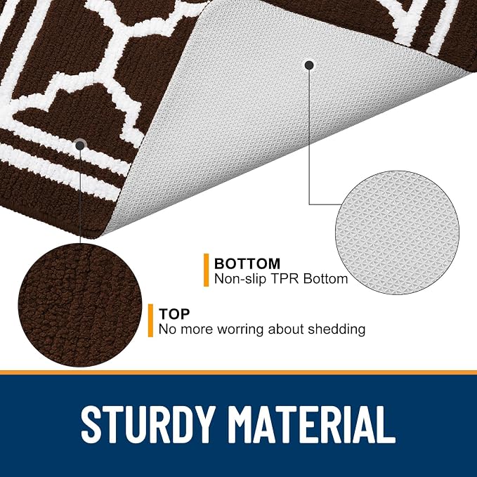 Buganda Large Indoor Door Mat, Dirt-Resistant and Absorbent Doormat, Low - Image 4