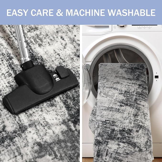 IOHOUZE Abstract Runner Rug 3x14 Ft Washable Runners - Image 3