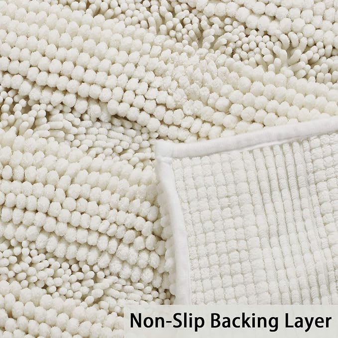Turquoize Chenille Bath Rug - Image 4