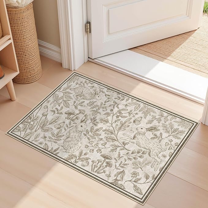 Vintage Living Room Area Rug 2x3 by COTILED