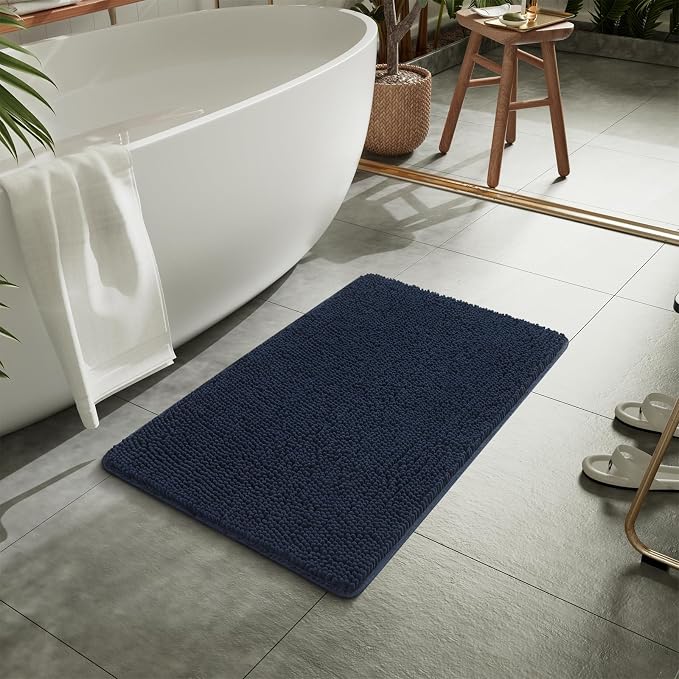 LOCHAS Luxury Bathroom Rug Shaggy Bath Mat 24 x 36 Inch, Washable Non Slip Bath - Image 7