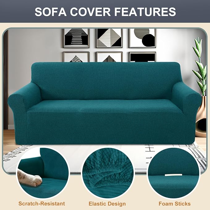 Stretch Couch Cover Washable Sofa Slipcover Furniture Protector - Image 3