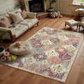Lahome Moroccan Trellis Washable Small Area Rug, 3x5 Black Rug by Lahome