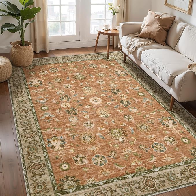 Tangsoo 5x8 Terracotta Area Rug - Image 2