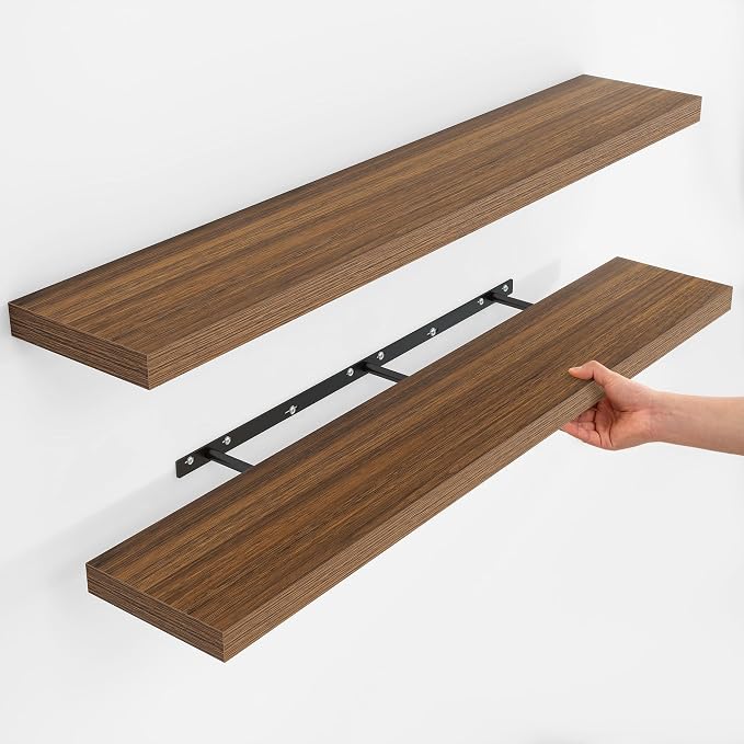 Fun Memories Rustic Wood Floating Shelves by FunMemories