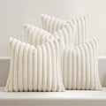 MIULEE Faux Fur Plush Decorative Throw Pillow Covers 18x18 Set of 4, Spring by MIULEE