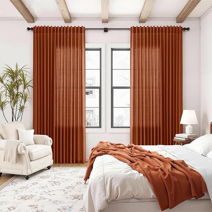 Nanspring Extra Wide Linen Curtains - Image 8